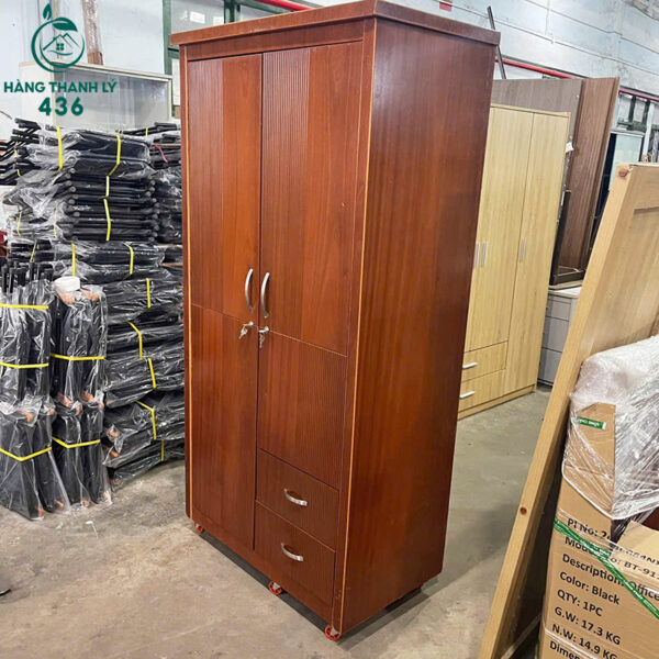 tu quan ao cu 1m2 ngan keo thanh treo day du 1