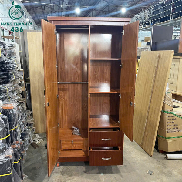 tu quan ao cu 1m2 ngan keo thanh treo day du 2