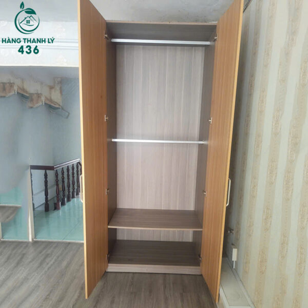 tu quan ao cu 2 canh thiet ke dung cao khong hoc mau van go 3