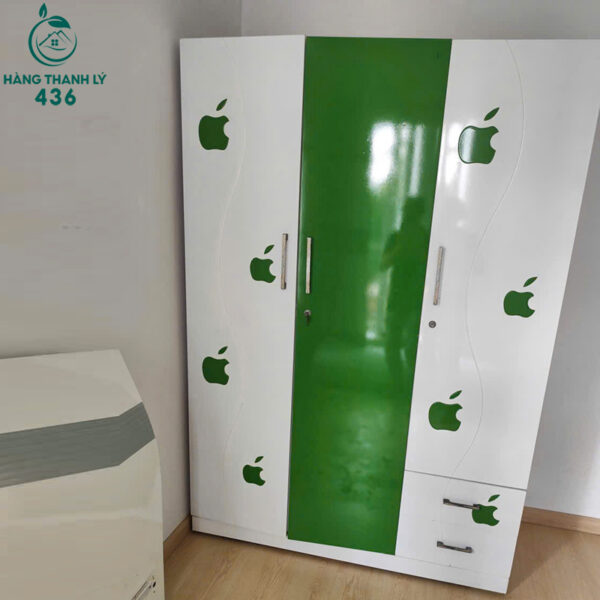 tu-quan-ao-cu-3-canh-mau-xanh-la-phoi-trang tu quan ao cu 3 canh mau xanh la phoi trang