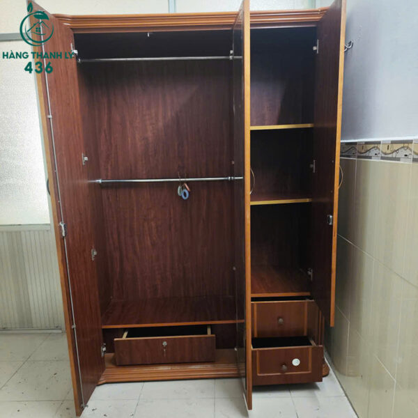 tu quan ao cu 3 canh phong cach co dien sang trong 2