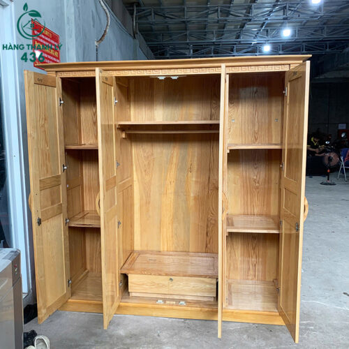 tu quan ao cu 4 canh rong rai 1m8x2m co nhieu ngan dung do 1