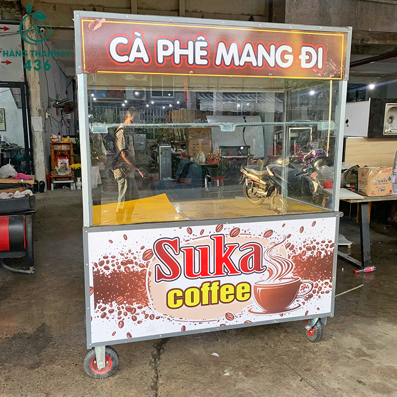 xe-quay-cafe-cu-co-tu-kinh-lon-3 Xe Quầy Cafe Cũ Có Tủ Kính Lớn