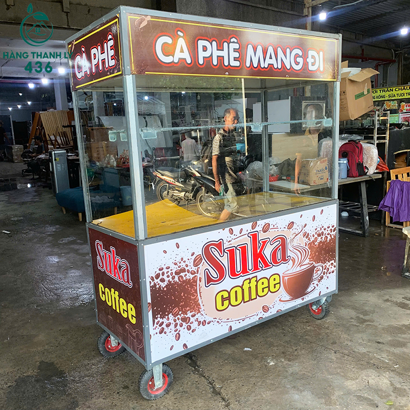 xe-quay-cafe-cu-co-tu-kinh-lon-4 Xe Quầy Cafe Cũ Có Tủ Kính Lớn