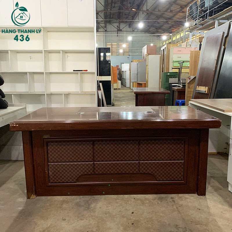 Bàn Giám Đốc Cũ 1M8X90CM Gỗ Nâu Có Khay Bàn Phím Sang Trọng ban-giam-doc-cu-1m8x90cm-go-nau-co-khay-ban-phim-sang-trong-2 Bàn Giám Đốc Cũ 1M8X90CM Gỗ Nâu Có Khay Bàn Phím Sang Trọng