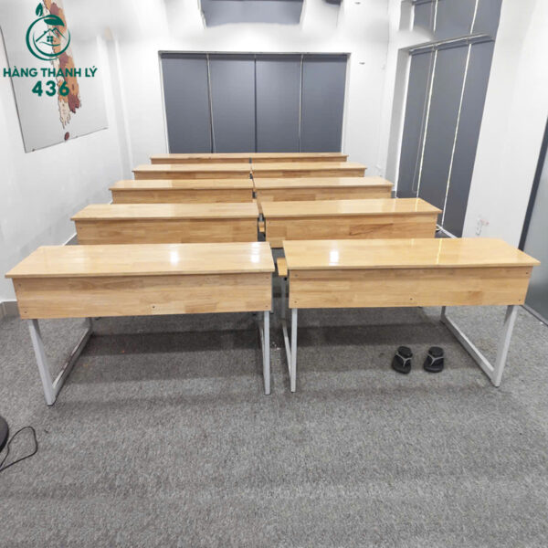 ban hoc sinh doi cu 1m2x85cm chan sat rat chac chan 1