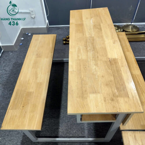 ban hoc sinh doi cu 1m2x85cm chan sat rat chac chan 2