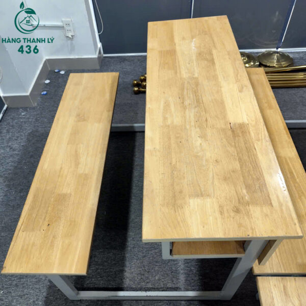 ban hoc sinh doi cu 1m2x85cm chan sat rat chac chan 2