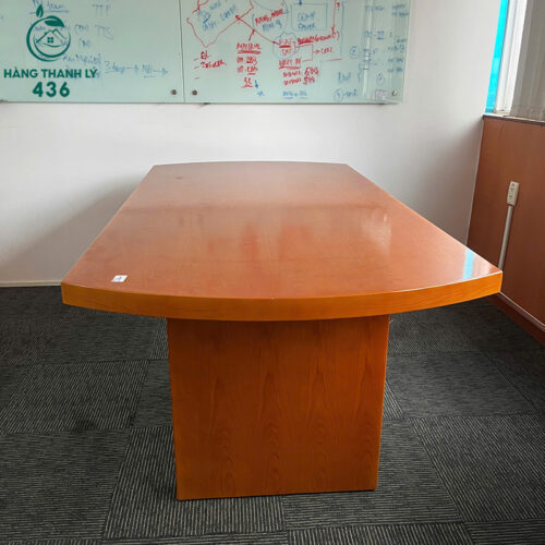 Bàn Họp Gỗ Cũ 2MX1M01 Đầu Cong Chân Trụ Chắc Chắn 2 ban hop go cu 2mx1m01 dau cong chan tru chac chan 4