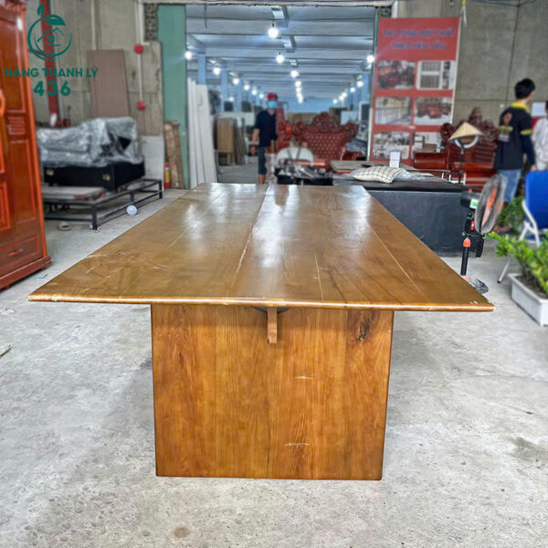 Bàn Họp Văn Phòng Cũ 2M8X1M2 Phối Màu Vàng Nâu