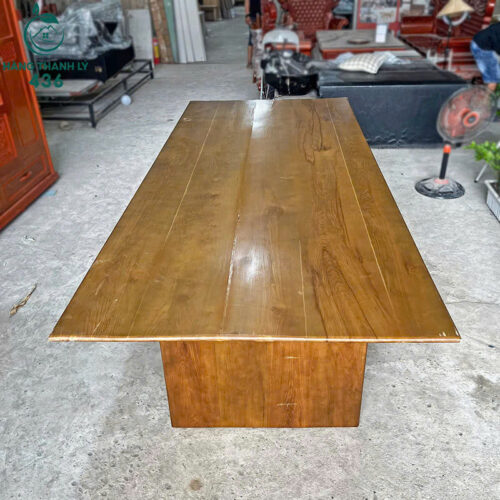 Bàn Họp Văn Phòng Cũ 2M8X1M2 Phối Màu Vàng Nâu