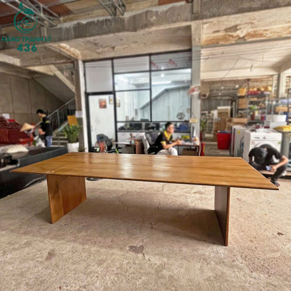 Bàn Họp Văn Phòng Cũ 2M8X1M2 Phối Màu Vàng Nâu