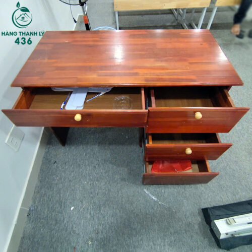 Bàn Làm Việc Cũ 1M2X60CM Kèm Có Hộc Kéo Đựng Đồ Dùng 2 ban lam viec cu 1m2x60cm kem co hoc keo dung do dung 3