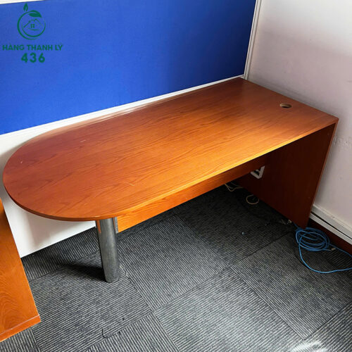 Bàn Làm Việc Cũ 1M50X75CM Bo Tròn Chân Inox Chắc Chắn