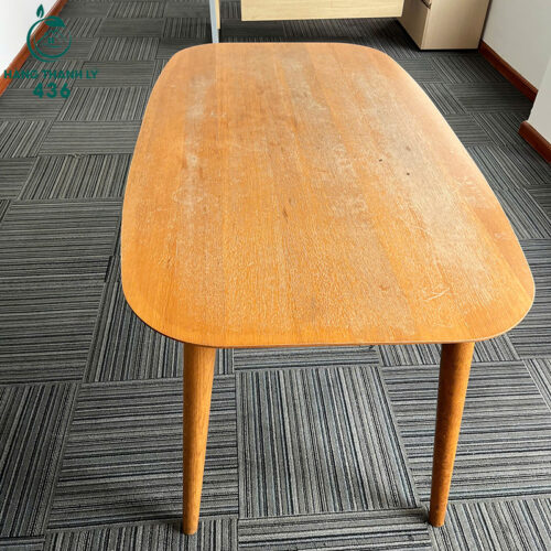 Bàn Làm Việc Cũ 1M60X90CM Dáng Bo Tròn Chân Gỗ Thon 4 ban lam viec cu 1m60x90cm dang bo tron chan go thon 1