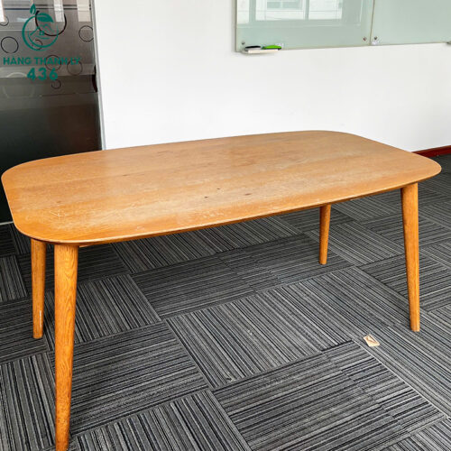 Bàn Làm Việc Cũ 1M60X90CM Dáng Bo Tròn Chân Gỗ Thon 3 ban lam viec cu 1m60x90cm dang bo tron chan go thon 2