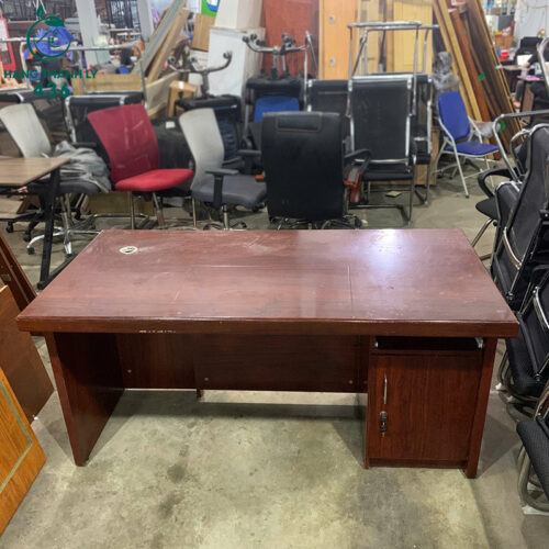 Bàn Làm Việc Cũ 1M6X80CM Màu Nâu Đậm Có Hộc Kéo Tiện Lợi 2 ban lam viec cu 1m6x80cm mau nau dam co hoc keo tien loi 2