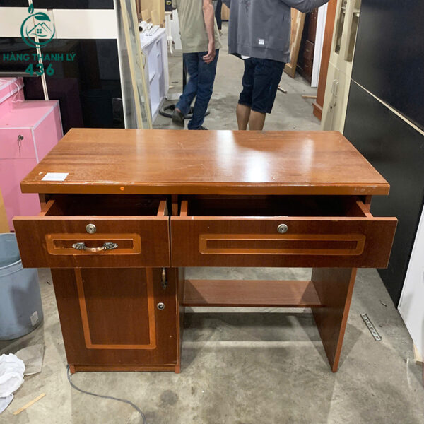 ban lam viec cu 1mx50cm co hoc tu keo thiet ke dep mat 3