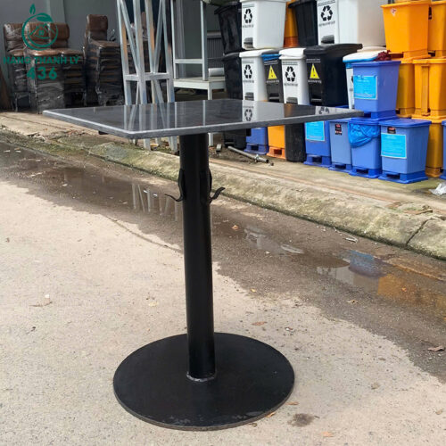 ban mat da hoa cuong cu 75cmx60cm vuong chan sat mau den 3