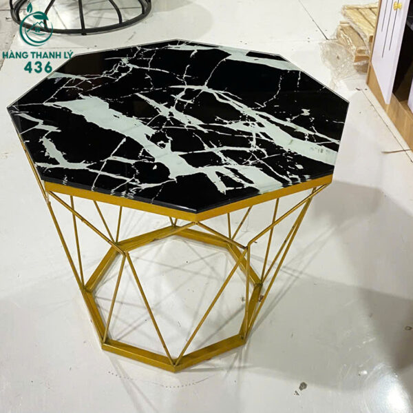 ban sofa cu mat da nhan tao luc giac mau den van trang 1