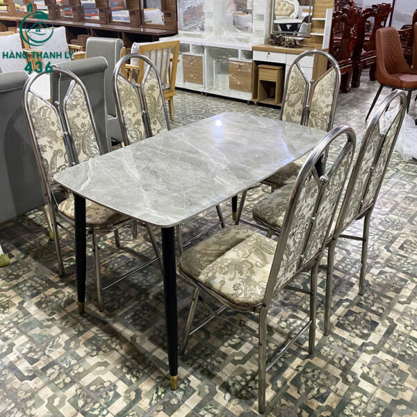 bo ban an cu 6 ghe mat ban van da may sang trong 1