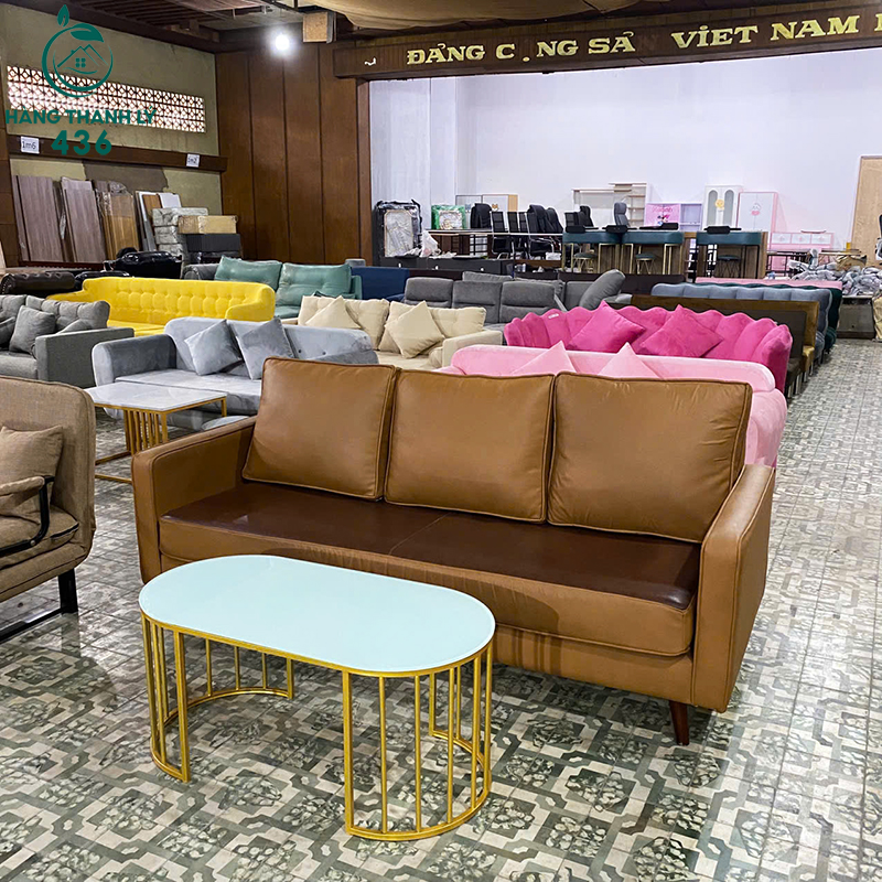 bo-sofa-cu-da-mau-nau-di-kem-ban-kinh-4 Bộ Sofa Cũ Da Màu Nâu Đi Kèm Bàn Kính