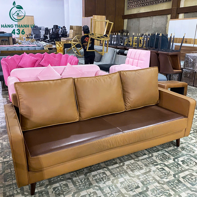 bo-sofa-cu-da-mau-nau-di-kem-ban-kinh-8 Bộ Sofa Cũ Da Màu Nâu Đi Kèm Bàn Kính