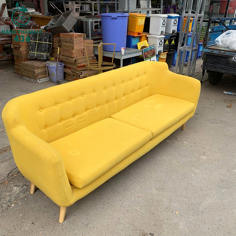 ghe-sofa-cu-2m1x80cm-boc-vai-mau-vang-noi-bat-3 Ghế Sofa Cũ 2M1X80CM Bọc Vải Màu Vàng Nổi Bật