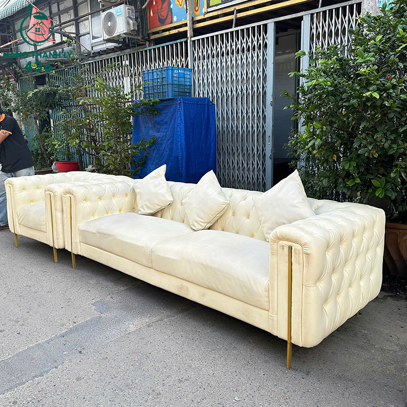 ghe-sofa-cu-2m5x97cm-mau-kem-nhat-sang-trong-1 Ghế Sofa Cũ 2M5X97CM Màu Kem Nhạt Sang Trọng