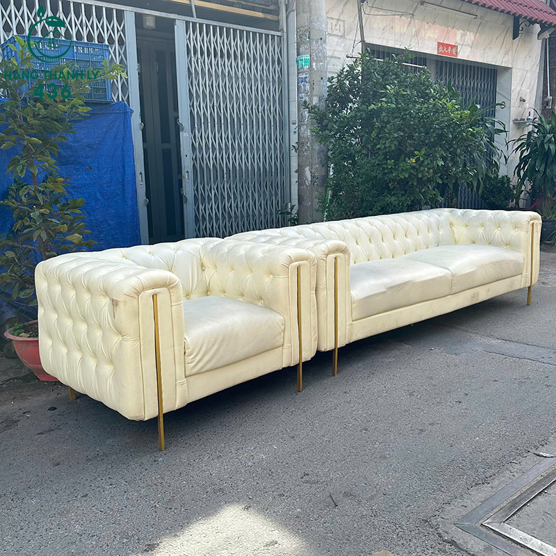 ghe-sofa-cu-2m5x97cm-mau-kem-nhat-sang-trong-2 Ghế Sofa Cũ 2M5X97CM Màu Kem Nhạt Sang Trọng