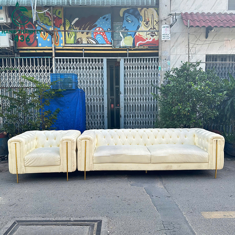 ghe-sofa-cu-2m5x97cm-mau-kem-nhat-sang-trong-5 Ghế Sofa Cũ 2M5X97CM Màu Kem Nhạt Sang Trọng