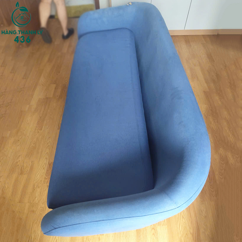 ghe-sofa-cu-boc-vai-mau-xanh-tron-hien-dai Ghế Sofa Cũ Bọc Vải Màu Xanh Trơn Hiện Đại