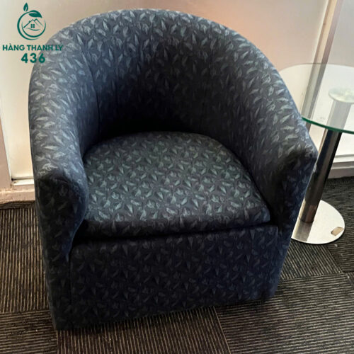 Ghế Sofa Đơn Cũ Lưng Uốn Cong Bọc Vải Họa Tiết Đẹp Mắt 3 ghe sofa don cu lung uon cong boc vai hoa tiet dep mat 1