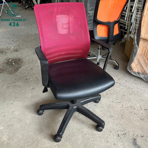 ghe van phong cu luoi mau hong co tay vin 2