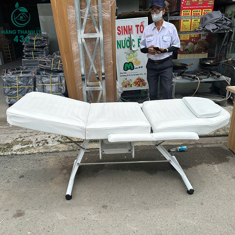 Giường Massage Cũ Có 3 Khúc Điều Chỉnh Tư Thế Linh Hoạt 7 giuong massage cu 1m7x65cm co 3 khuc dieu chinh tu the linh hoat 2