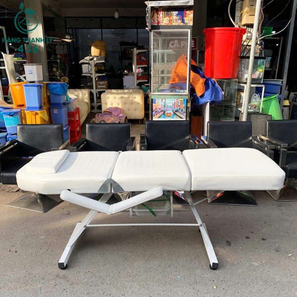 giuong spa cu 1m8x71cm gap gon 3 khuc mau trang 2