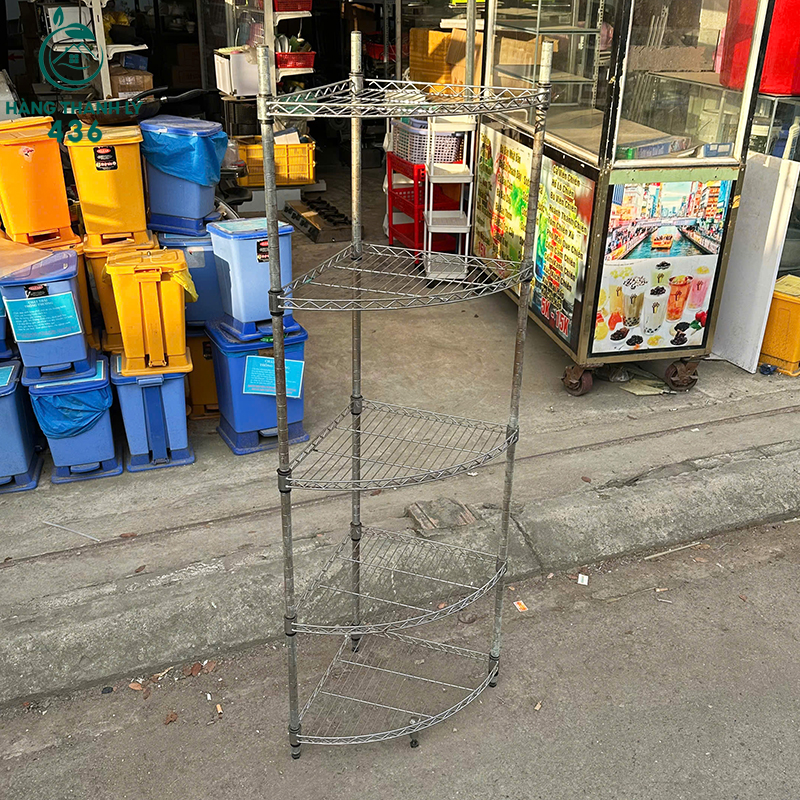 ke-goc-cu-1m5x55cm-inox-4-tang-tiet-kiem-khong-gian-3 Kệ Góc Cũ 1M5X55CM Inox 4 Tầng Tiết Kiệm Không Gian