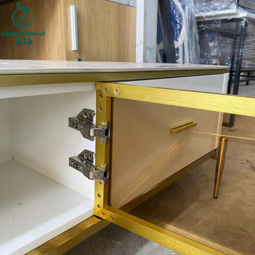 Kệ Tivi Cũ 2M4X43CM Mặt Vân Đá Màu Trắng 2 ke tivi cu 2m4x43cm mat van da mau trang 8