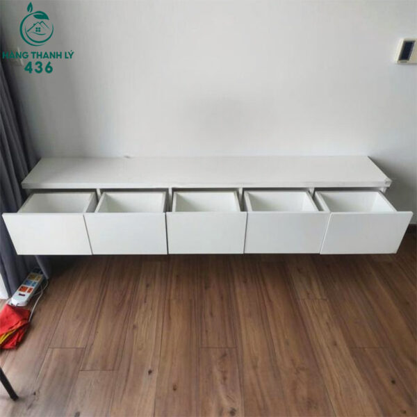 ke-tivi-cu-treo-tuong-5-ngan-keo-2mx30cm-thiet-ke-mau-trang (2) ke tivi cu treo tuong 5 ngan keo 2mx30cm thiet ke mau trang 2