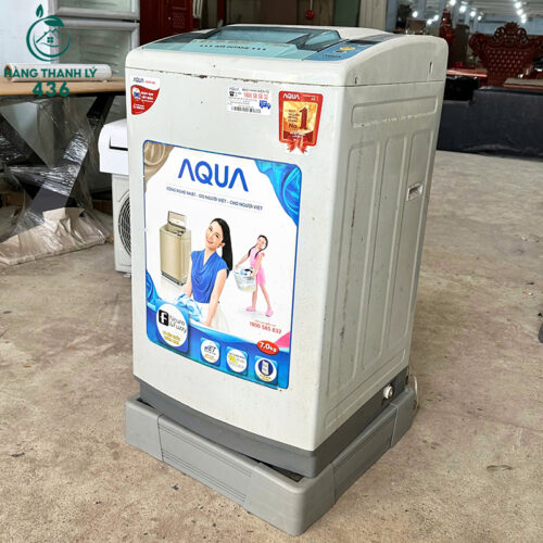 Máy Giặt Cũ Aqua 7Kg Nắp Nhựa Quan Sát Bên Trong Dễ 7 may giat cu aqua 7kg nap nhua quan sat ben trong de 1