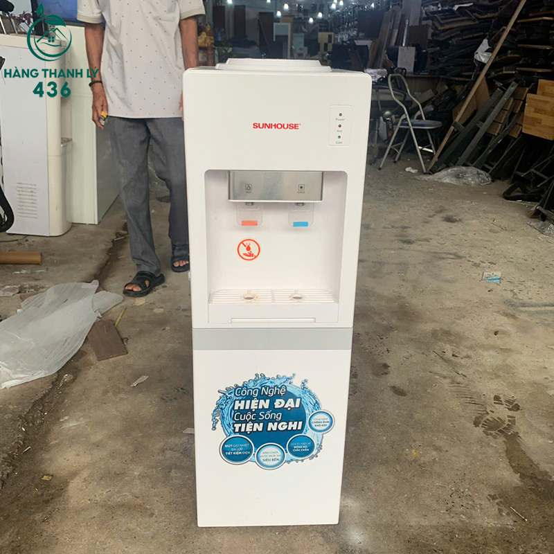 Máy Nước Nóng Lạnh Cũ Sunhouse Màu Trắng Tiện Dụng 7 may nuoc nong lanh cu eco green mau kem tien dung 1 2