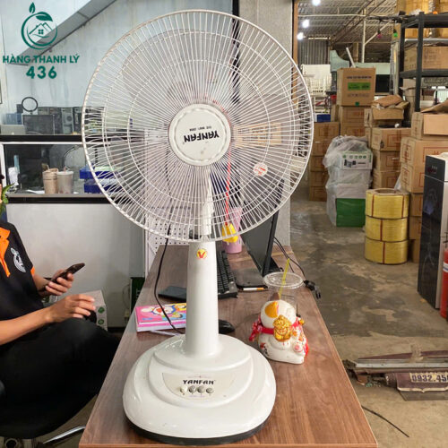 Máy Quạt Yanfan Cũ Màu Trắng Loại Lớn Lồng Dày Khó Bám Bụi