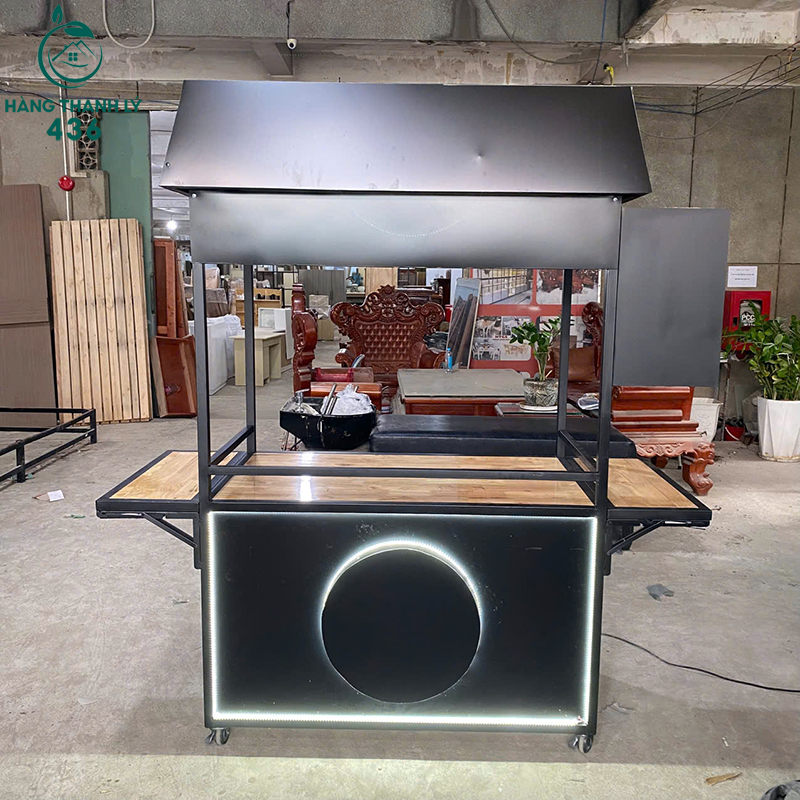 quay-pha-che-cu-co-mai-che-lon-kem-den-led-6 Thanh Lý Quầy Pha Chế Có Mái Che Lớn Kèm Đèn LED