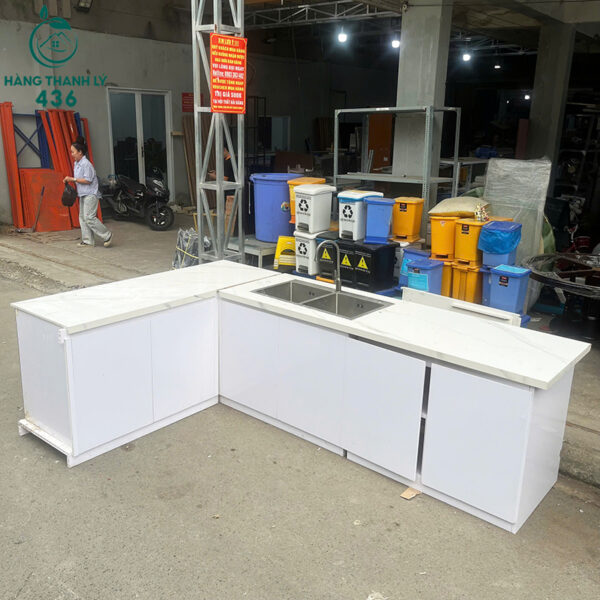 quay pha che cu mau trang chu l tich hop chau rua inox gon 3