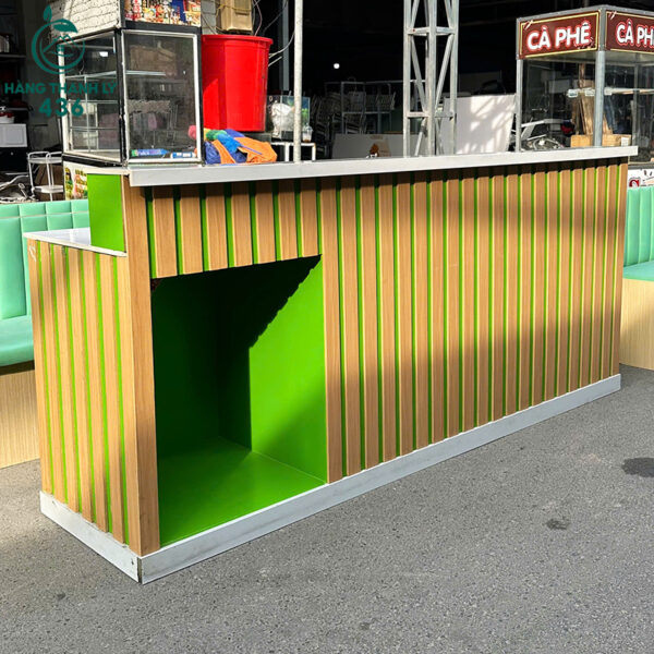 quay-thu-ngan-cu-2m4x90cm-thiet-ke-mau-xanh-la (4) quay thu ngan cu 2m4x90cm thiet ke mau xanh la 4