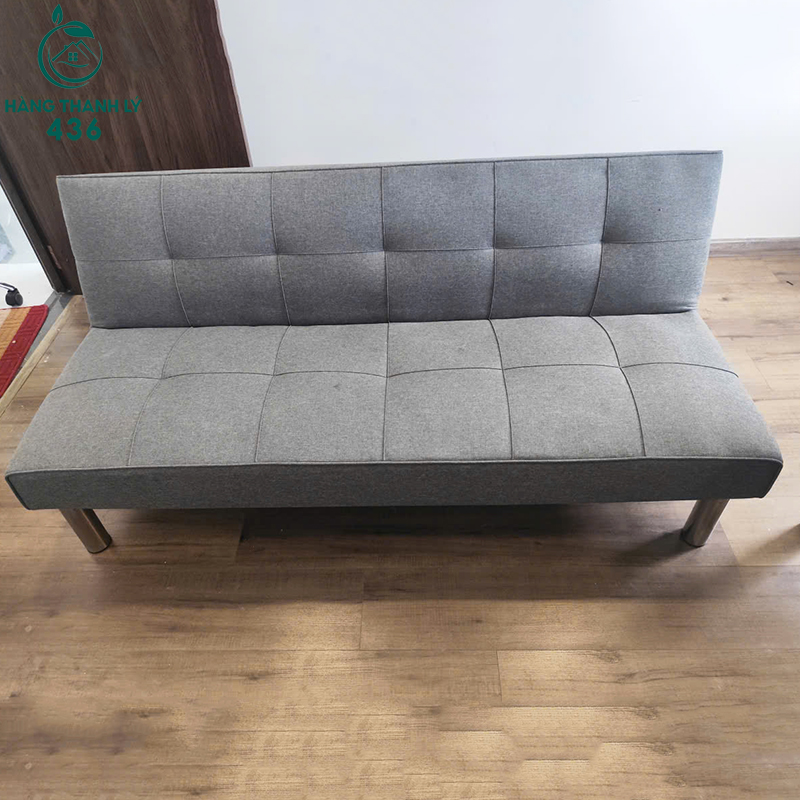 sofa-bed-cu-1m65-mau-xam-tro-gon-nhe-1 Sofa Bed Cũ 1m65 Màu Xám Tro Gọn Nhẹ