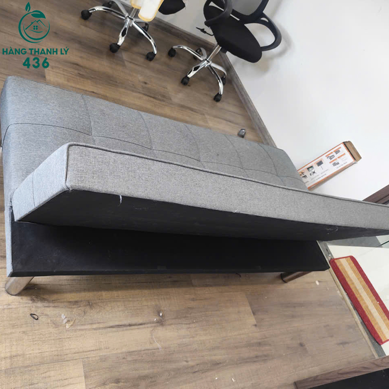 sofa-bed-cu-1m65-mau-xam-tro-gon-nhe-2 Sofa Bed Cũ 1m65 Màu Xám Tro Gọn Nhẹ