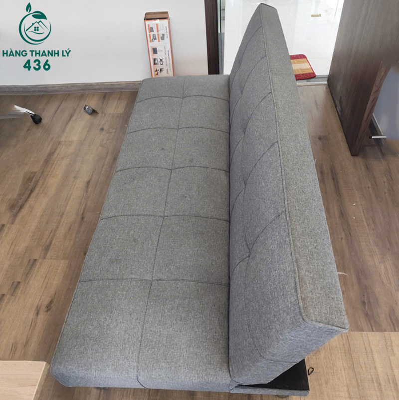sofa-bed-cu-1m65-mau-xam-tro-gon-nhe-3 Sofa Bed Cũ 1m65 Màu Xám Tro Gọn Nhẹ