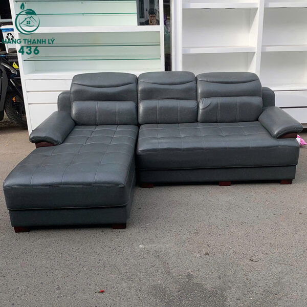 sofa goc l da xam cu 2m2x1m5 kieu dang rong rai 1