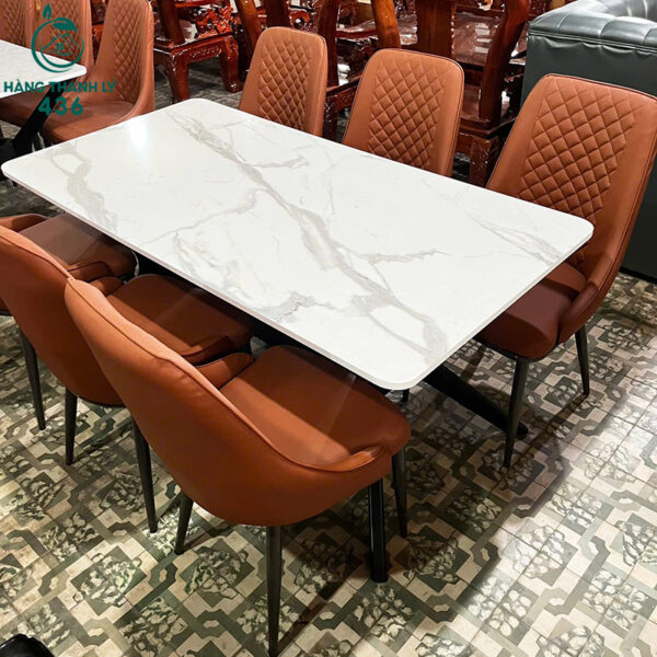 thanh ly bo ban an mat da chan sat cao cap 1m6 moi 99 nhieu mau 2